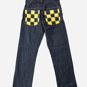 Nylaus checkered denim jeans Size 32"